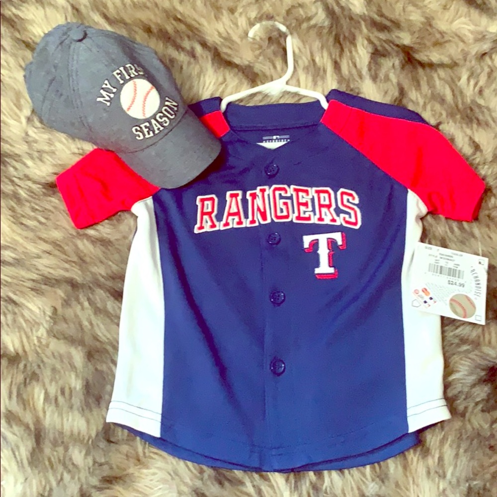 2T Texas Rangers Tee and Baseball Hat